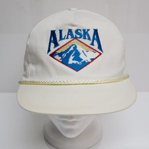 Vintage Alaska rope snapback hat